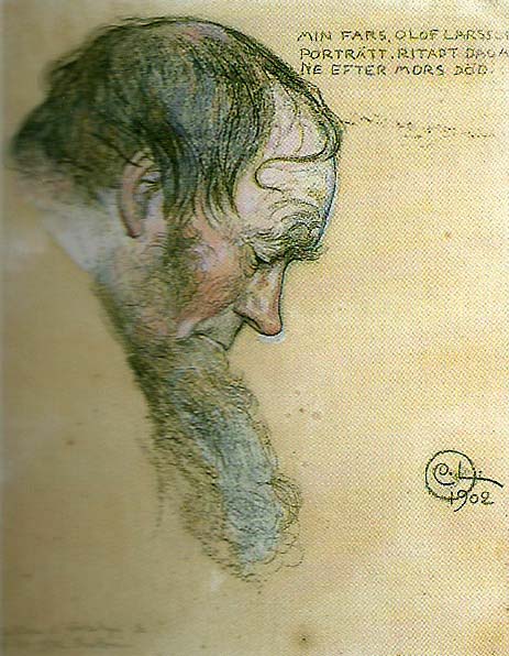 Carl Larsson fars portratt